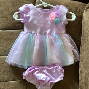 Wonder Nation Newborn Purple Tulle Dress